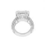 11.43 Carat Emerald Diamond Ring | 18K White Gold | High Jewellery Supremacy - Image 5