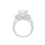 9.76 Carat Oval Diamond Ring | Brilliant White | 18K White Gold | Timeless Brilliance - Image 5