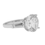 8.51 Carat Round Brilliant Diamond Ring | Brilliant White | 18K White Gold - Image 3