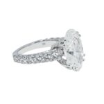 8 Carat Oval Diamond Ring | Brilliant White | 18K White Gold | Signature Sophistication - Image 3