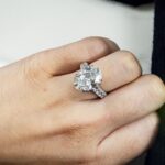 8 Carat Oval Diamond Ring | Brilliant White | 18K White Gold | Signature Sophistication - Image 6