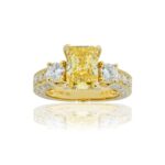 2 Carat Radiant Statement | Fancy Yellow | 18K Yellow Gold | Sunlit Royal Radiance - Image 3