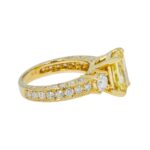 2 Carat Radiant Statement | Fancy Yellow | 18K Yellow Gold | Sunlit Royal Radiance - Image 4