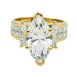 5.13 Carat Marquise Diamond Ring | Brilliant White | 18K Yellow Gold | Refined Grandeur - Image 6