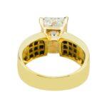 5.19 Carat Emerald Diamond Ring | 18K Yellow Gold | Refined Grandeur - Image 5
