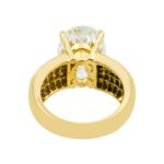 6.16 Carat Oval Diamond Ring | Brilliant White | 18K Yellow Gold | Signature Sophistication - Image 4