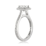 2.17 Carat Cushion Diamond Ring | Brilliant White | 14K White Gold | Effortless Elegance - Image 3