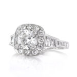 2 Carat Cushion Diamond Ring | Brilliant White | 14K White Gold | Everyday Royalty - Image 2