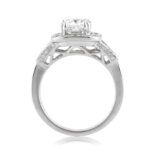 2 Carat Cushion Diamond Ring | Brilliant White | 14K White Gold | Everyday Royalty - Image 4
