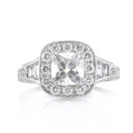 2 Carat Cushion Diamond Ring | Brilliant White | 14K White Gold | Everyday Royalty