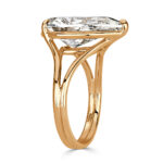 6 Carat Pear Statement | Brilliant White | 14K White Gold | Radiant Elegance - Image 3