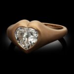 1.65 Carat Heart Shape Statement | Brilliant White | 14K Rose Gold | Graceful Brilliance - Image 4