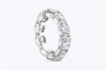 7.4 Carat Oval Band | Brilliant White | 18K Gold | Refined Grandeur | Collector-Grade - Image 2