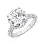 5.02 Carat Round Brilliant Statement | Brilliant White | 18K Gold | Signature Sophistication