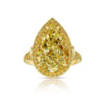 8.51 Carat Pear Statement | Fancy Yellow | 14K White Gold | A Crown-Worthy Fancy Rarity - Image 3