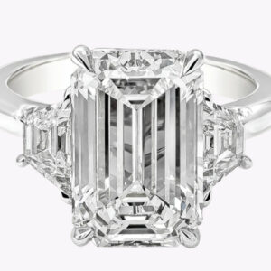 5.8 Carat Emerald Diamond Ring | 18K Gold | Timeless Brilliance