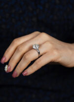 7 Carat Round Brilliant Diamond Ring | Brilliant White | 14K White Gold - Image 5