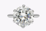 7.03 Carat Round Brilliant Diamond Ring | Brilliant White | 18K Gold | Heirloom-Worthy Glow - Image 3