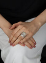 20.21 Carat Emerald Halo Diamond Ring | 18K Gold | Unparalleled Brilliance