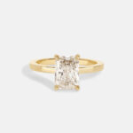 2 Carat Radiant Statement | Champagne | 14K White Gold | Everyday Royalty | High Jewellery - Image 2