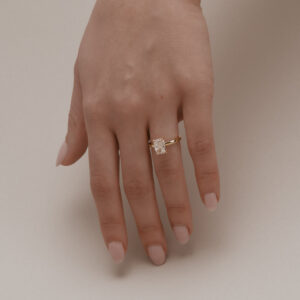 2 Carat Radiant Statement | Champagne | 14K White Gold | Everyday Royalty | High Jewellery