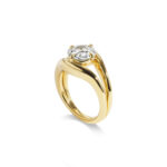 2.01 Carat Round Brilliant Statement | Brilliant White | 14K White Gold | Modern Nobility