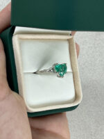 2.03 Carat Heart Shape Statement | 14K White Gold | Modern Nobility - Image 2