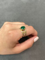 2.04 Carat Emerald Statement | 14K White Gold | Quiet Power
