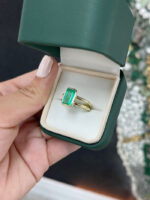 2.05 Carat Emerald Statement | 14K White Gold | A Classic Statement - Image 4