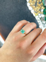 2.1 Carat Emerald Statement | SI | 14K White Gold | Everyday Royalty - Image 6