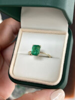 2.1 Carat Emerald Statement | 14K White Gold | A Classic Statement - Image 2