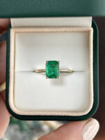 2.1 Carat Emerald Statement | 14K White Gold | A Classic Statement - Image 3