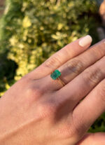 2.1 Carat Emerald Statement | 14K White Gold | A Classic Statement - Image 4