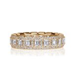 2.11 Carat Emerald Band | 18K Rose Gold | Modern Nobility | Signature