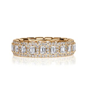 2.11 Carat Emerald Band | 18K Rose Gold | Modern Nobility | Signature