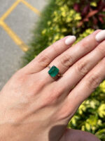 2.15 Carat Emerald Diamond Ring | 18K White Gold | Modern Nobility - Image 9