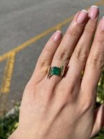 2.18 Carat Emerald Statement | 14K White Gold | Effortless Elegance - Image 5