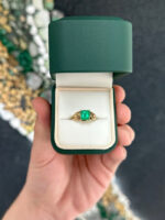 2.2 Carat Emerald Statement | 14K White Gold | Everyday Royalty | Signature - Image 3