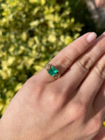 2.2 Carat Emerald Statement | 14K White Gold | Everyday Royalty | Signature - Image 8
