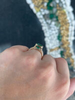 2.2 Carat Emerald Statement | 14K White Gold | A Classic Statement - Image 2