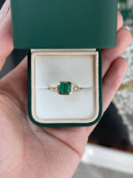 2.2 Carat Emerald Statement | 14K White Gold | A Classic Statement - Image 3