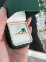 2.2 Carat Emerald Statement | 14K White Gold | A Classic Statement - Image 4