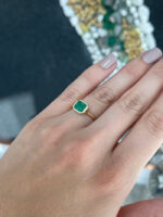 2.2 Carat Emerald Statement | 14K White Gold | A Classic Statement - Image 5