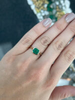 2.2 Carat Emerald Statement | 14K White Gold | A Classic Statement - Image 7