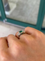 2.25 Carat Emerald Diamond Ring | 14K White Gold | Quiet Power | Signature - Image 3