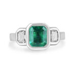 2.25 Carat Emerald Diamond Ring | 14K White Gold | Quiet Power | Signature - Image 6