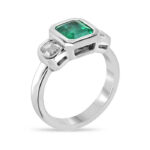 2.25 Carat Emerald Diamond Ring | 14K White Gold | Quiet Power | Signature - Image 7