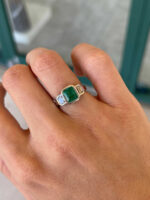 2.25 Carat Emerald Diamond Ring | 14K White Gold | Quiet Power | Signature