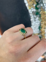 2.3 Carat Emerald Statement | 14K Yellow Gold | A Classic Statement - Image 5