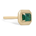 2.3 Carat Emerald Statement | 14K Yellow Gold | A Classic Statement - Image 7